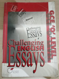 Image of GCE 'O' LEVEL CHALLENGING ENGLISH ESSAYS