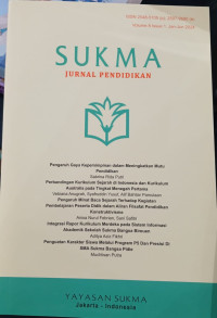 Image of Jurnal Pedidikan Sukma