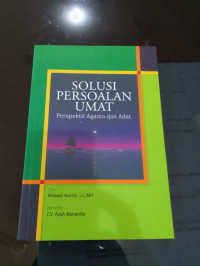 Image of Solusi persoalan Umat: Perspektif Agama dan Adat