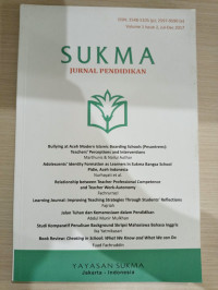 Image of SUKMA JURNAL PENDIDIKAN : VOL 1 ISSUE 2