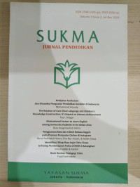 Image of SUKMA JURNAL PENDIDIKAN : VOL 3 ISSUE 2