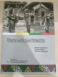Image of VITALITAS SASTRA LISAN PEPONGOTEN